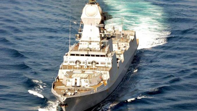 Modi Inducts INS Kolkata Modi Inducts INS Kolkata